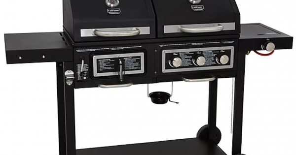 Uniflame Classic Gas and Charcoal Combination Grill